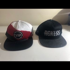 2 NEW Young and Reckless SnapBack Hats bundle